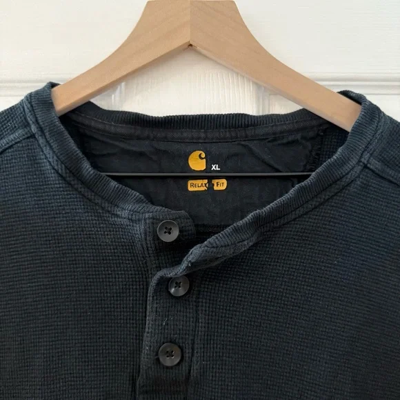 Carhartt- Long Sleeve Henley Shirt - Picture 3 of 4